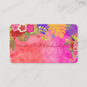 PixDezines hibiscus place cards (biz cards)