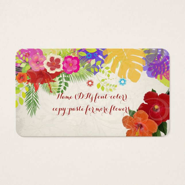 PixDezines hibiscus/vintage background (Front)