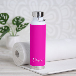 PixDezines Hot Pink DIY Colour Customize it Water Bottle