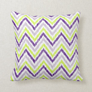 PixDezines ikat chevron/diy background colour Throw Pillow