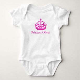PixDezines Imperial Crown/Hot Pink/Princess ..DIY Baby Bodysuit