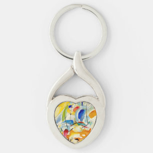PixDezines Kandinsky 1913 Sea Battle Improv 31 Keychain