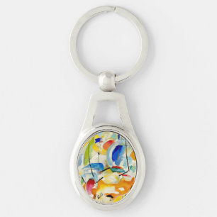PixDezines Kandinsky 1913 Sea Battle Improv 31 Keychain