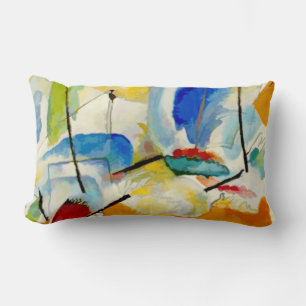PixDezines Kandinsky 1913 Sea Battle Improv 31 Lumbar Pillow