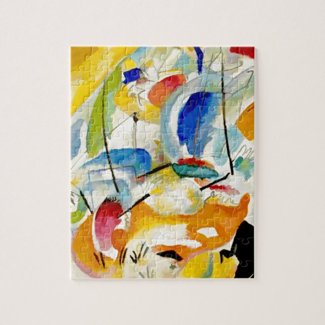PixDezines Kandinsky 1913 Sea Battle Jigsaw Puzzle (Vertical)