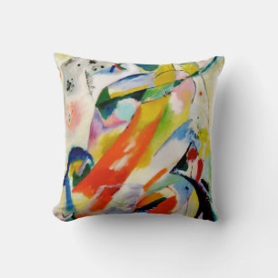 PixDezines Kandinsky 1914 abstract wall panel Throw Pillow