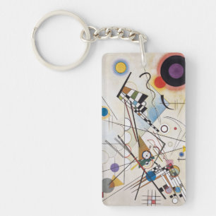 PixDezines Kandinsky 1923 Composition VIII Keychain