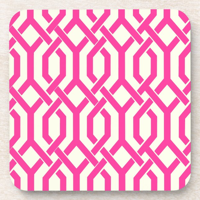 PixDezines Kew Trellis/DIY background colour Coaster (Front)
