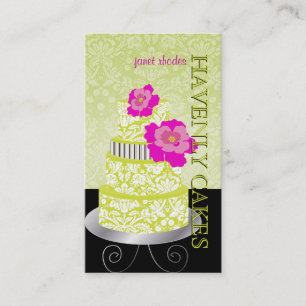 PixDezines Keylime Sponge Cake/pâtisserie Business Card