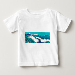 PixDezines konen uehara ocean waves, 上原 Baby T-Shirt
