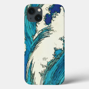 PixDezines konen uehara ocean waves, 上原 iPhone 13 Case