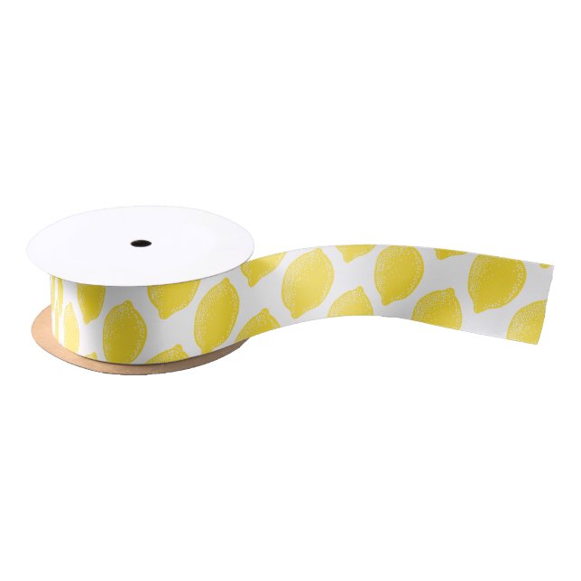 PixDezines lemons Satin Ribbon (Spool)