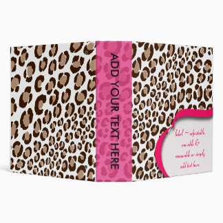 PixDezines Leopard print binders