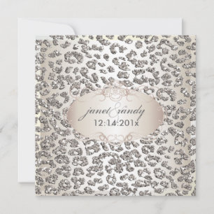 PixDezines leopard prints/faux glitters Invitation