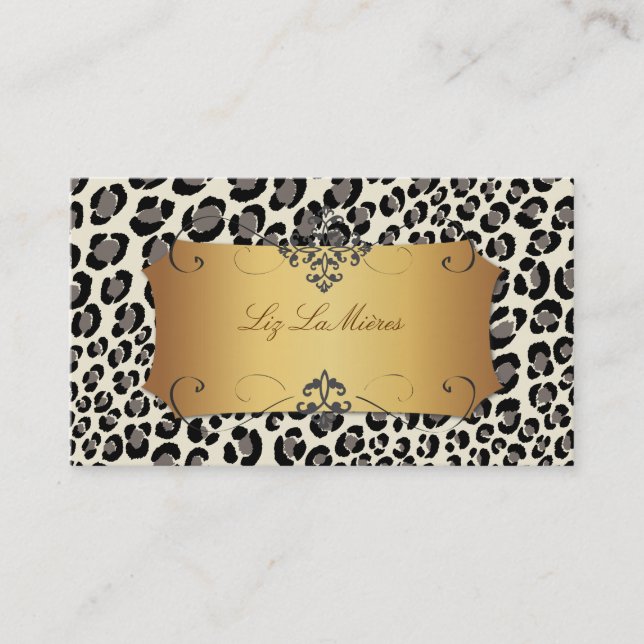 PixDezines Leopard spots / business cards (Front)