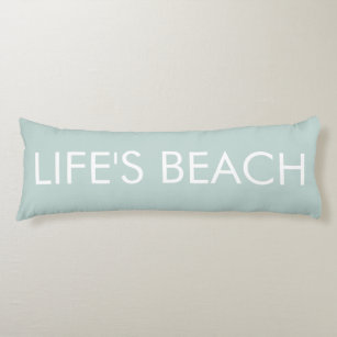 PixDezines life's beach/DIY colour Body Pillow