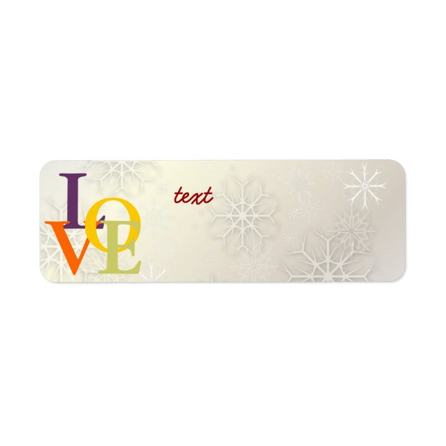 PixDezines Love, Snowflakes White + Pearl (Front)