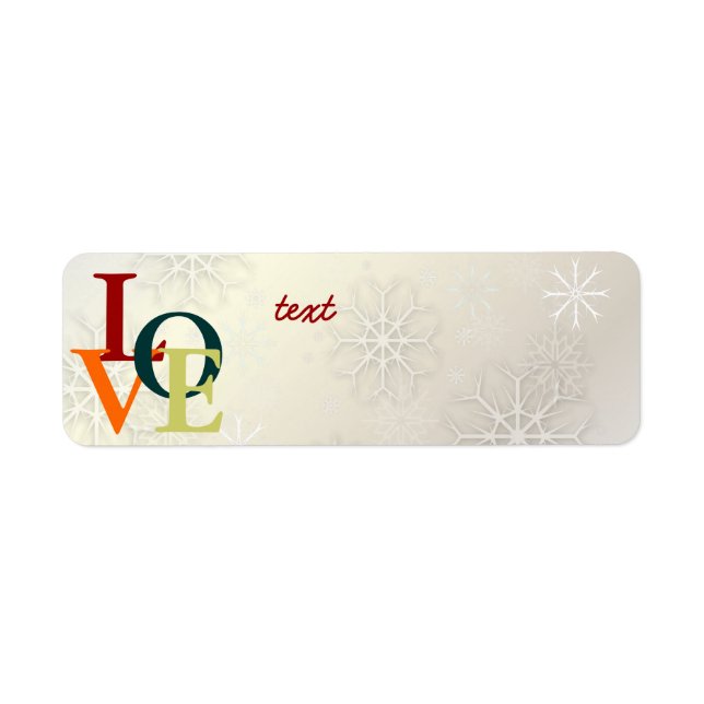 PixDezines Love, Snowflakes White + Pearl (Front)