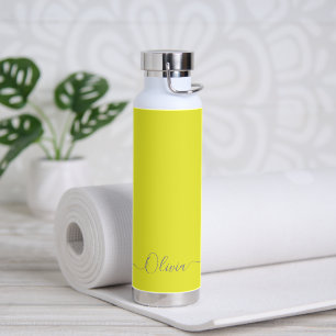 PixDezines Lucid Yellow DIY Colour Water Bottle