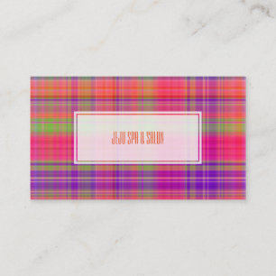 PixDezines malibu plaid Business Card
