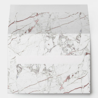 PixDezines Marble+Faux Rose Gold Frame Envelope