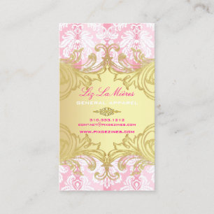 PixDezines Marie Antoinette en Oro Business Card