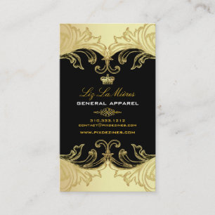 PixDezines Marie Antoinette on Pique Damask Business Card