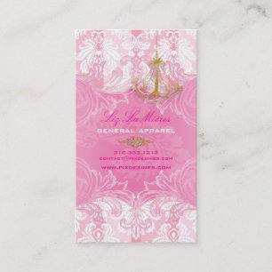 PixDezines Marie Antoinette on Pique Damask Business Card
