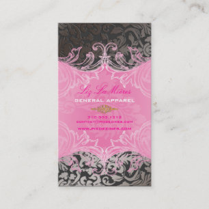 PixDezines Marie Antoinette on Pique Damask Business Card