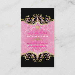 PixDezines Marie Antoinette on Pique Damask Business Card