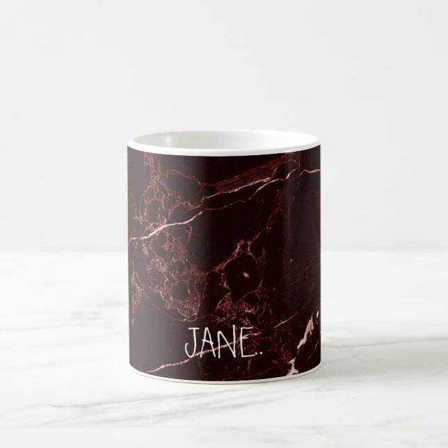 PixDezines MASALA RED MARBLE Coffee Mug (Center)