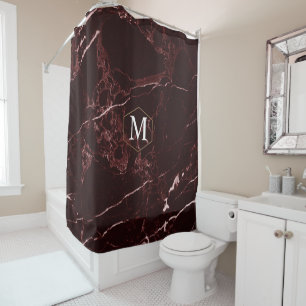 PixDezines MASALA RED MARBLE+MONOGRAM (removable)