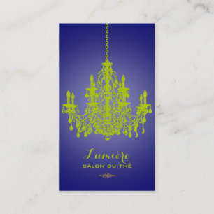 PixDezines matcha green chandelier/DIY background Business Card