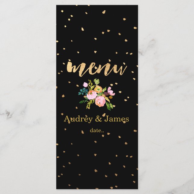 PixDezines menu aquarelle florale/ranunculus (Devant)