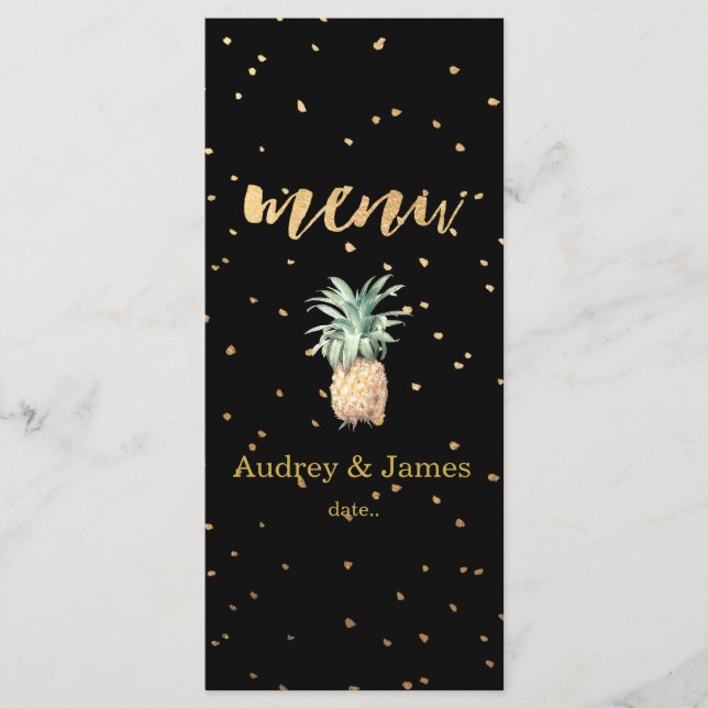 PixDezines Menu/Pineapples/Gold Specks/DIY bckgrnd Menu (Front)