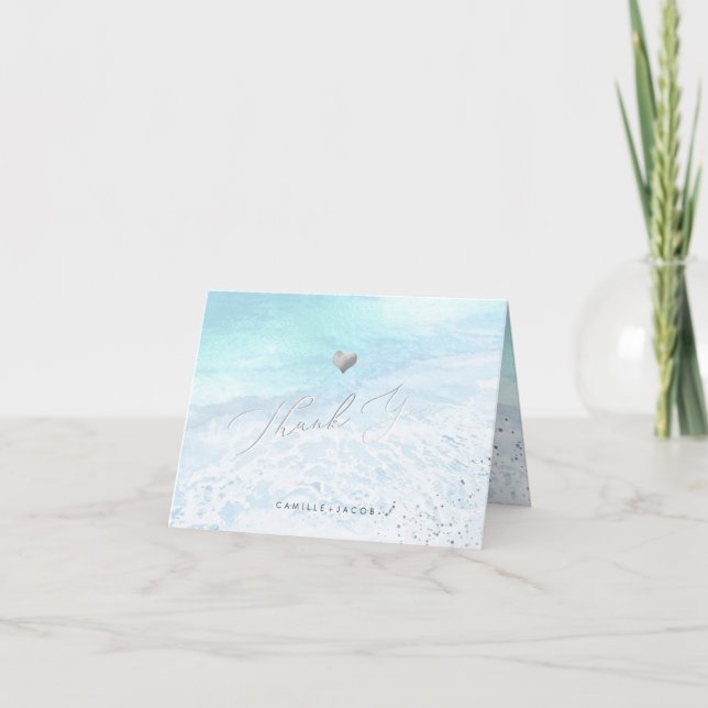 PixDezines Merci Mariage de rivage bleu (Devant)