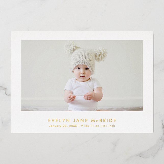 PixDezines Minimalist Foil 5x7 (Front)
