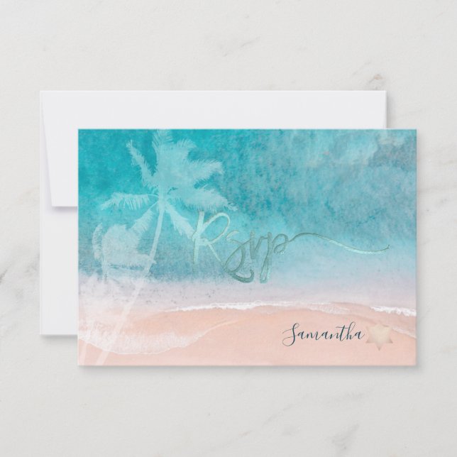 PixDezines Mitzvah RSVP Plage Palmiers (Devant)