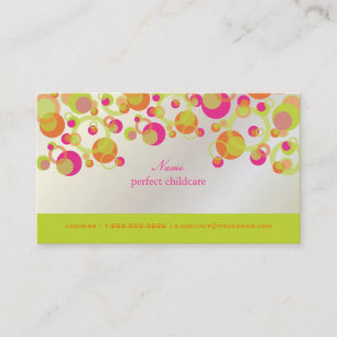PixDezines Mod Bubbles / Retro Syle + Colours Business Card