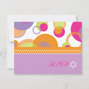 PixDezines Mod Bubbles RSVP to Bat Mitvah