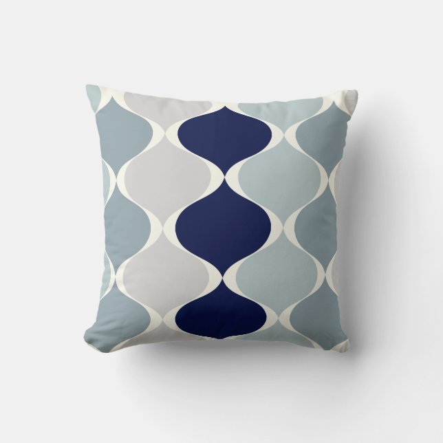 PixDezines mod ogee DIY background colour Throw Pillow (Front)