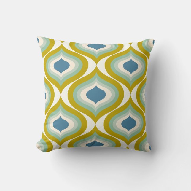 PixDezines mod ogee DIY background colour Throw Pillow (Front)