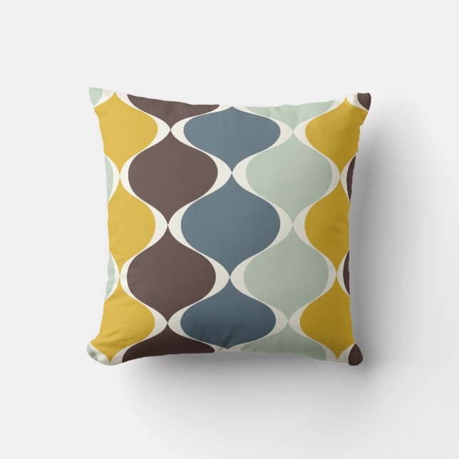 PixDezines mod ogee DIY background colour Throw Pillow (Front)