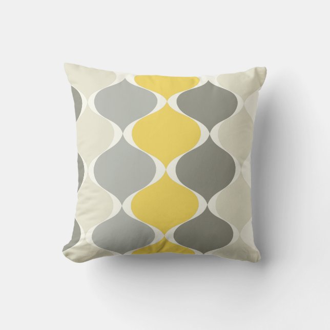 PixDezines mod ogee DIY background colour Throw Pillow (Front)