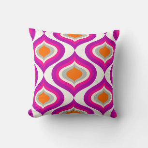 PixDezines mod ogee DIY background colour Throw Pillow