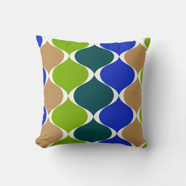 PixDezines mod ogee DIY background colour Throw Pillow (Front)