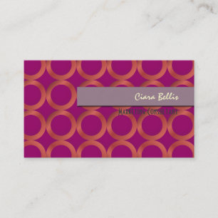 PixDezines Mod Rings {customizable background} Business Card