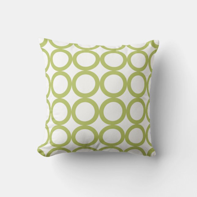 PixDezines mod rings/moss green/diy background Throw Pillow (Front)