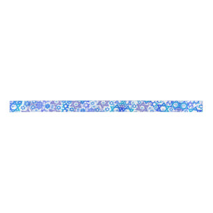 PixDezines Mod Star of David, Blue, Hanukkah Satin Ribbon