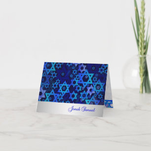 PixDezines mod stars mitzvah thank you/DIYcolor! Thank You Card